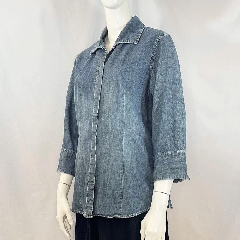Denim Shirt | Chico's - Picture 9 of 9